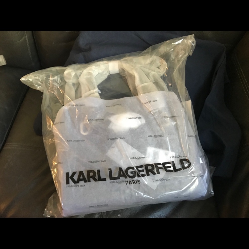 NWT Karl Lagerfeld Paris leather Satchel/crossbody - Picture 9 of 10